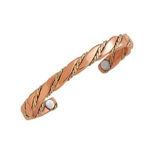 【送料無料】ブレスレット　アクセサリ―　セルジオカフブレスレットsergio lub magnetic copper cuff bracelet magnetic caduceus large