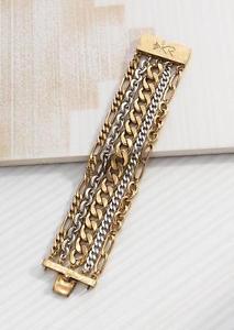 【送料無料】ブレスレット　アクセサリ―　ブレスレットシルバーボックスクラスプsilpada tough luxe bracelet 75 krb0002 brass silver box clasp nwot drn