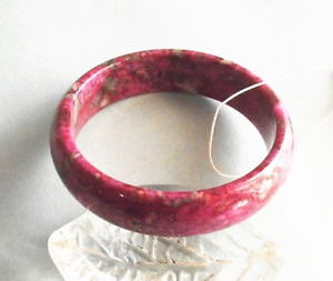 【送料無料】ブレスレット　アクセサリ―　ディメンションvery beautiful purple stone bungle* 71x58mm dimention* 48g very rare 2018b7