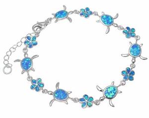 【貨物輸送無料】腕輪 付属品― アルジェントプルメリアフィオーレintarsio opale argento sterling 925 hawaiano plumeria fiore honu tartaruga