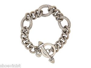 【送料無料】ブレスレット　アクセサリ―　ボックスジューシークチュールクリスタルリンクブレスレット in box authentic juicy couture pave crystal link bracelet