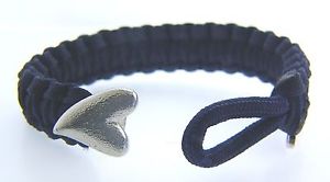 【送料無料】ブレスレット　アクセサリ―　ブレスレットシルバーハートクラスプアンプポーチ07101078 soldier to soldier navy bracelet 67 with silver heart clasp amp; pouch 18,235円