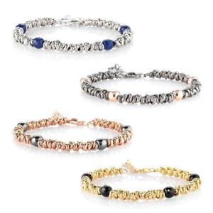 【貨物輸送無料】腕輪 付属品― シルバーメンズジェルバブレスレットボンドmens djerba bracelet インチ silver 925 with anelletti and natural stonelove bond