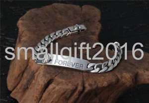 【送料無料】ブレスレット　アクセサリ―　スターリングシルバーレトロファッションフラットブレスレットpure s925 sterling silver retro fashion forever love flat width mans bracelet 18,446円