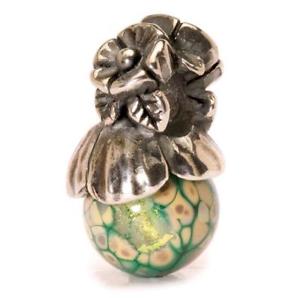 【貨物輸送無料】腕輪 付属品― オリジナルビーズシルバーガラスフィールドtrollbeads original beads silver glass field forget me not with bud tagbe