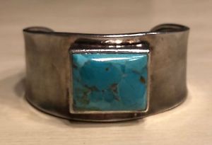 【送料無料】ブレスレット　アクセサリ―　ターコイズカフブレスレットfabulous barse sterling turquoise cuff bracelet for larger wrist67g
