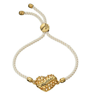 【貨物輸送無料】腕輪 付属品― カデナドラドguess cadena mueca ubb21221  dorado pulsera con beigefarbener textilkordel