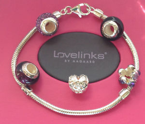 【送料無料】ブレスレット　アクセサリ―　シルバーパープルブレスレットgenuine lovelinks s silver amp; purple bracelet set 1110105220 free delivery 17,736円