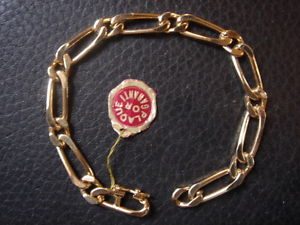 【貨物輸送無料】腕輪 付属品― ブレスレットビンテージゴールドプレートブレスレットtres beau bracelet vintage 1970 gold plate 12 grs old bracelet 175 糎