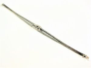 【貨物輸送無料】腕輪 付属品― デプラタコンpulsera de plata 835 con safiren, 19,3 糎