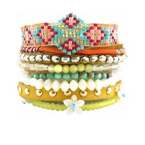【送料無料】ブレスレット　アクセサリ―　マルチリンクブレスレットアロハサイズ listingbrazllian multi links bracelet * hipanema * alohasize m 18 cm