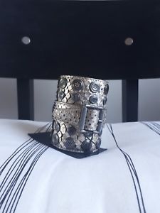 【送料無料】ブレスレット　アクセサリ―　レザーブレスレットbelstaff bracelet women in python leather