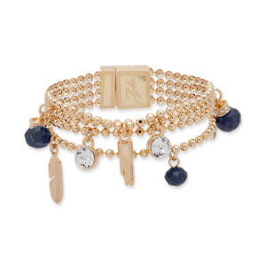【貨物輸送無料】腕輪 佩び物― ビビブレスレット bibi bijoux  navy charm bracelet