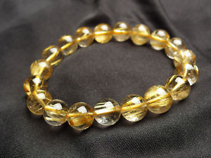 【送料無料】ブレスレット　アクセサリ―　ゴールドルチル11ブレスレットaaaa mmjewelry natural gold rutilated quartz translucent beads men bracelet aaaa 11 mm
