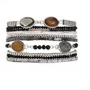 【送料無料】ブレスレット　アクセサリ―　ニューlistingbracelet bresilien multirangs*hipanema* arpegeneuf taille l19 cm listingbracelet bresilien multirangs *hipanema