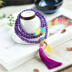 【送料無料】ブレスレット　アクセサリ―　ウルグアイアメジストストレッチラウンドビーズブレスレットnatural uruguay amethyst quartz crystal stretch round beads bracelet 5mm aaa