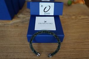 【貨物輸送無料】腕輪 佩び物― スワロフスキーカフswarovski 5250690 crystaldust cuff, green, medium  100 authentic
