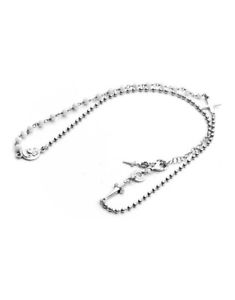 【送料無料】ブレスレット　アクセサリ―　ネックレスcesare paciotti jpcl1295bホワイト