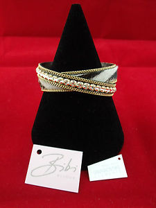 【送料無料】ブレスレット　アクセサリ―　bibi bijoux zebra print wrap cuff bnwtbibi bijoux zebra print wrap cuff bnwt 20,235円