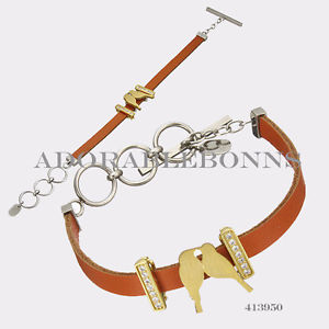 【送料無料】ブレスレット　アクセサリ―　ボンブレスレットマッチauthentic lori bonn the match made in heaven charm leather bracelet 8 413950