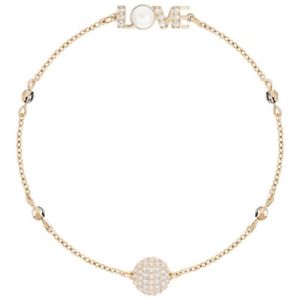 【送料無料】ブレスレット　アクセサリ―　スワロフスキーリミックスゴールドローズswarovski remix love emotion 5353846 bathroom transparent stones rose gold