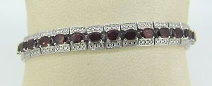 【送料無料】ブレスレット　アクセサリ&mdash;　グラムスターリングシルバーガーネットブレスレット231 grams sterling silver 7 18 garnet bracelet q151｜hokushin