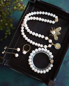 【送料無料】ブレスレット アクセサリ― シルバースーツcertified natural beautiful delicate genuine pearl 925 silver 5suit women gifts