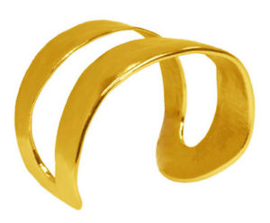 【送料無料】ブレスレット　アクセサリ&mdash;　スルタンアニースプリットカフkarine sultan womens annie split goldplated cuff｜hokushin
