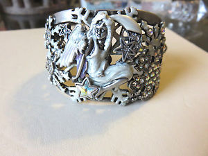 【送料無料】ブレスレット　アクセサリ―　アンジェリカカフブレスレットkirks folly angelica snowflake angel cuff bracelet nwot rare