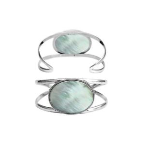 【送料無料】ブレスレット　アクセサリ―　スターリングシルバーブレスレットパールsterling silver bracelet with mother of pearl sb1701mop