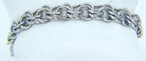 【貨物輸送無料】腕輪 佩び物― グラムスターリングシルバーブレスレットチェーンエルコブランド294 grams sterling silver 7 34 charm bracelet amp; safety chain elco brand m51