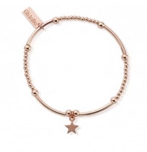 【送料無料】ブレスレット　アクセサリ―　ローズゴールドミニスターブレスレットchlobo rose gold plated cute mini star bracelet