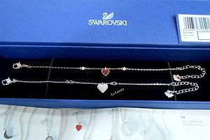 【送料無料】ブレスレット アクセサリ— スワロフスキークリスタルブレスレットセットswarovski crystal wishes heart bracelet set, red, authentic mib 5272249|hokushin