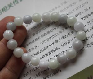 【送料無料】ブレスレット アクセサリ― 100ラベンダーjadeブレスレットcertified grade a 100 natural beautiful light lavender jade beads bracelet