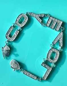 【送料無料】ブレスレット　アクセサリ―　ビンテージブレスレットグラムインチvintage suzanne somers cz l o v e bracelet 925 ss 16gr nwot 7 inch 19,866円
