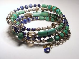 【送料無料】ブレスレット　アクセサリ―　スターリングシルバーラピスパームズブレスレットドルラップsilpada sterling silver, lapis, howlite spiky palms wrap bracelet b3219 99