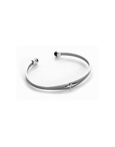 【貨物輸送無料】腕輪 佩び物― ブレスレットシルバーステンレススチールbracelet cesare paciotti silver and stainless steel   jpbr1262b