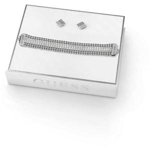 【送料無料】ブレスレット アクセサリ― ブレスレットイヤリングボックスステンレスセットスチールbracelet  earrings guess midnight glam ubs84042 box set stainless steel