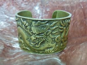 【送料無料】ブレスレット アクセサリ― ブロンズゴールデンビンテージカフブレスレットchinese cuff bracelet in bronze golden vintage