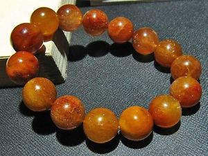 【送料無料】ブレスレット　アクセサリ―　オランウータンゴールデンルチルラウンドブレスレット13mm rare 3a natural orang golden rutilated quartz round bracelet gift bl6765