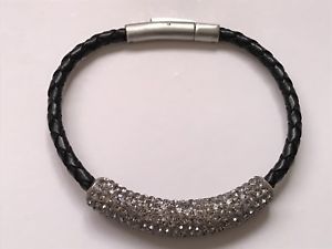 【送料無料】ブレスレット　アクセサリ―　クリスタルシルバーブレスレット crystal 925 silver bracelet