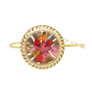 【送料無料】ブレスレット アクセサリ— イエローゴールドメッキスターリングシルバーブレスレットyellow gold plated 925 sterling silver floral adjustable bracelet jewelry|hokushin