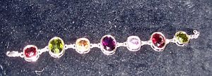 【送料無料】ブレスレット アクセサリ— ユニークブレスレットunique sterling silver gemstone bracelet|hokushin