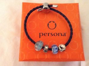 【送料無料】ブレスレット　アクセサリ―　レディースレザーブレスレットpersona ladies leather bracelet