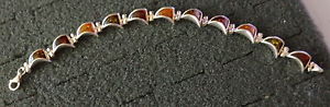 【送料無料】ブレスレット アクセサリ— バルトマルチカラーオレンジブレスレットグラムsterling silver baltic multicolor amber bracelet women rare 242 grams|hokushin
