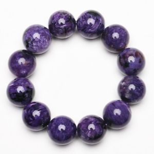 【送料無料】ブレスレット アクセサリ— 183mmcharoiteブレスレットzlbb007183mm natural purple charoite crystal gemstone stretch beads bracelet zlbb007|hokushin