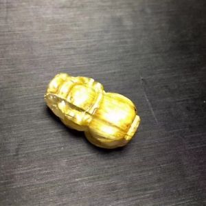 【送料無料】ブレスレット　アクセサリ―　ルチルドラゴンシェイプペンダントnatural gold rutilated quartz dragon pi xiu shape woman pendant aaaa
