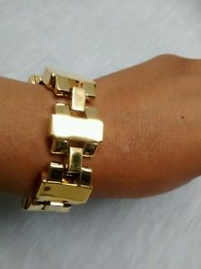 【送料無料】ブレスレット　アクセサリ&mdash;　ステートメントヨハネリンクstunning statement stjohn modernist links gold tone bracelet｜hokushin