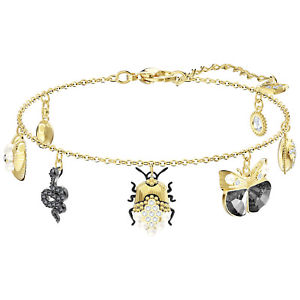 【送料無料】ブレスレット　アクセサリ&mdash;　スワロフスキーブレスレットメッキドルswarovski 5416774 magnetic bracelet, multicolored, mixed plating rrp179｜hokushin