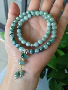 【送料無料】ブレスレット　アクセサリ&mdash;　クラフトラウンドビーズリンクブレスレット craft natural jade jadeite 667mmw round beads link bracelet 35cml138｜hokushin 30,537円